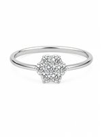 Anneau Davite & Delucchi Femme in Or blanc Diamante AA 031385